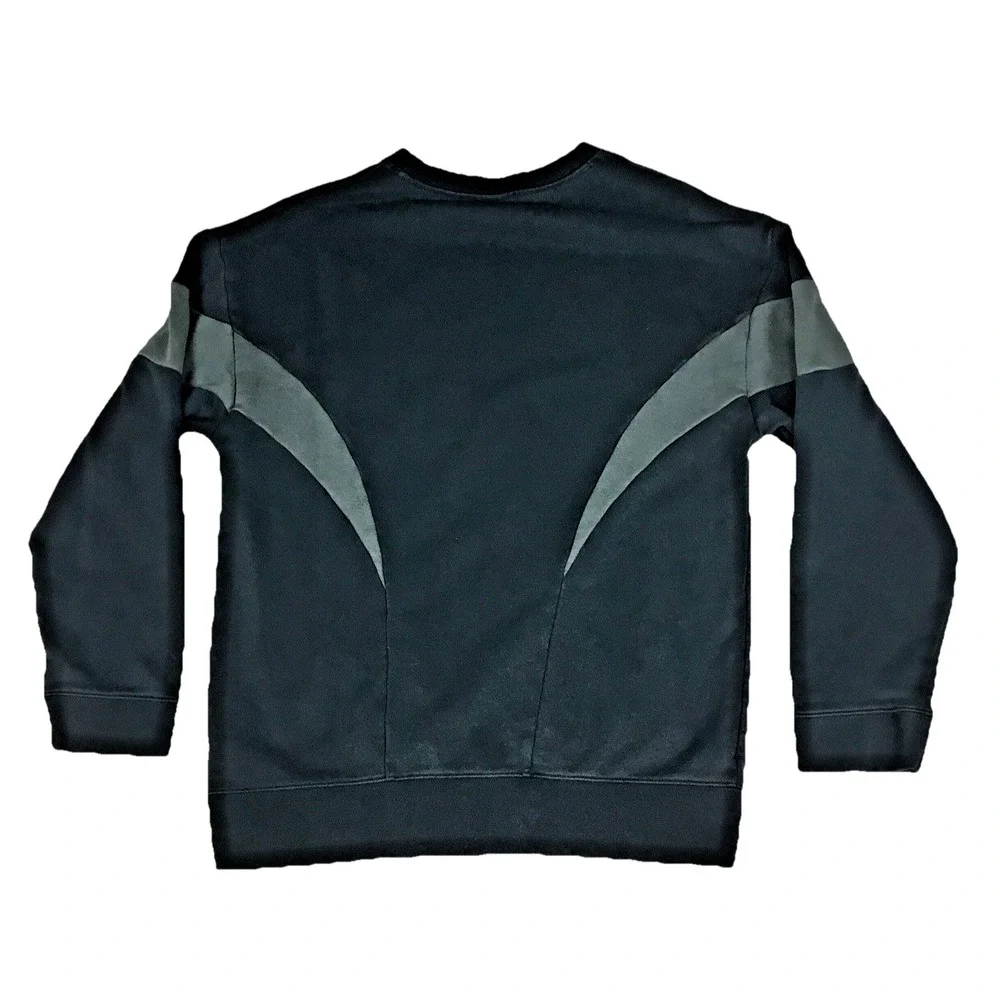 Nike Air Kids XL Black Grey Iridescent Logo Crewneck Sweatshirt‎ Pullover